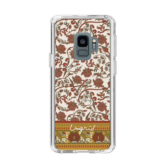 Slim Protection Case［ Ungrid - VintageFlower - Red ］
