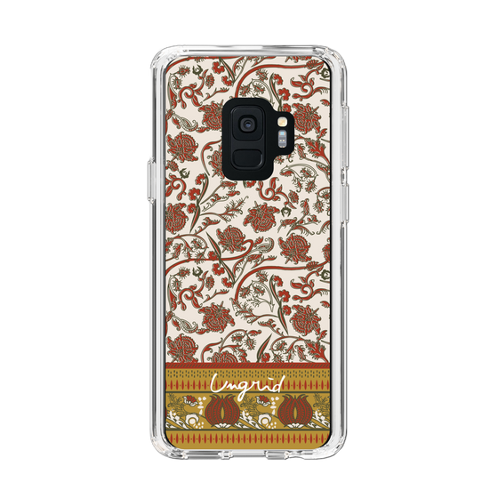 Slim Protection Case［ Ungrid - VintageFlower - Red ］