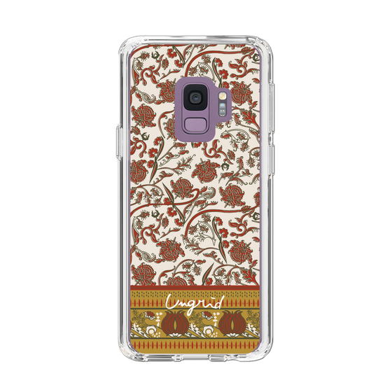 Slim Protection Case［ Ungrid - VintageFlower - Red ］