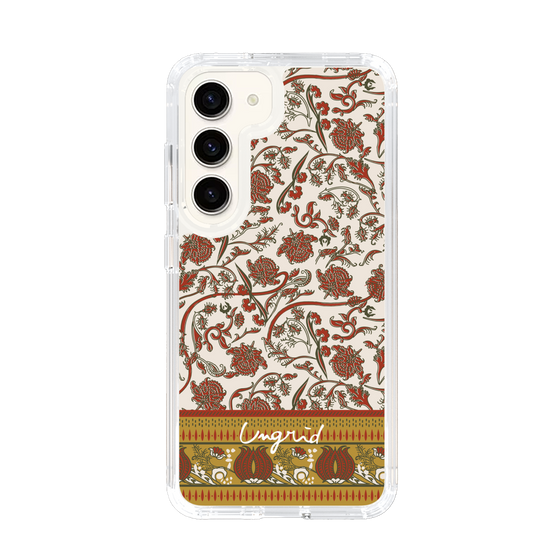 Slim Protection Case［ Ungrid - VintageFlower - Red ］