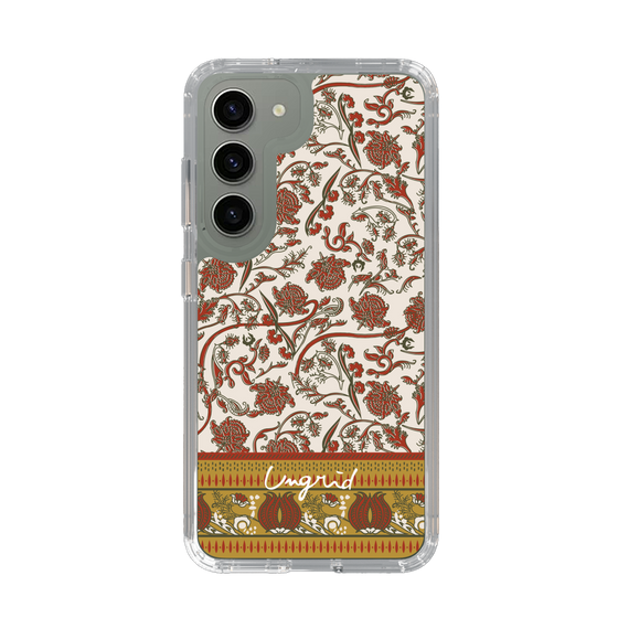 Slim Protection Case［ Ungrid - VintageFlower - Red ］