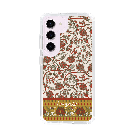 Slim Protection Case［ Ungrid - VintageFlower - Red ］