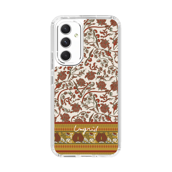 Slim Protection Case［ Ungrid - VintageFlower - Red ］