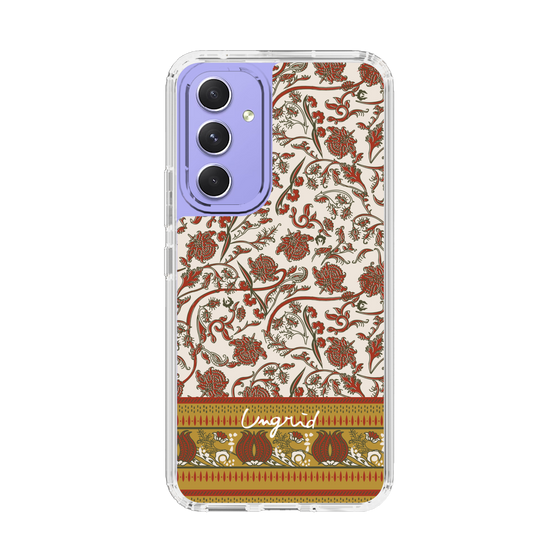 Slim Protection Case［ Ungrid - VintageFlower - Red ］