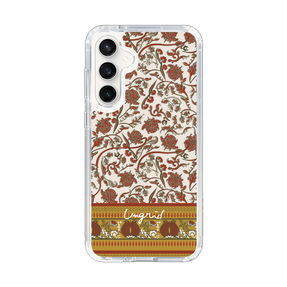 Slim Protection Case［ Ungrid - VintageFlower - Red ］
