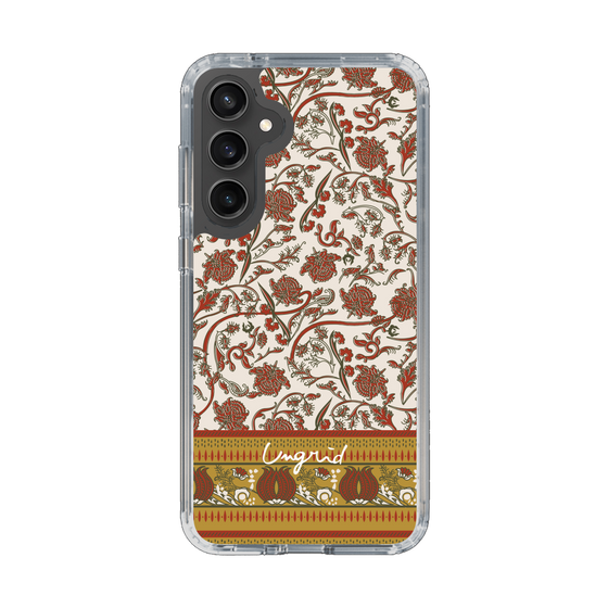 Slim Protection Case［ Ungrid - VintageFlower - Red ］