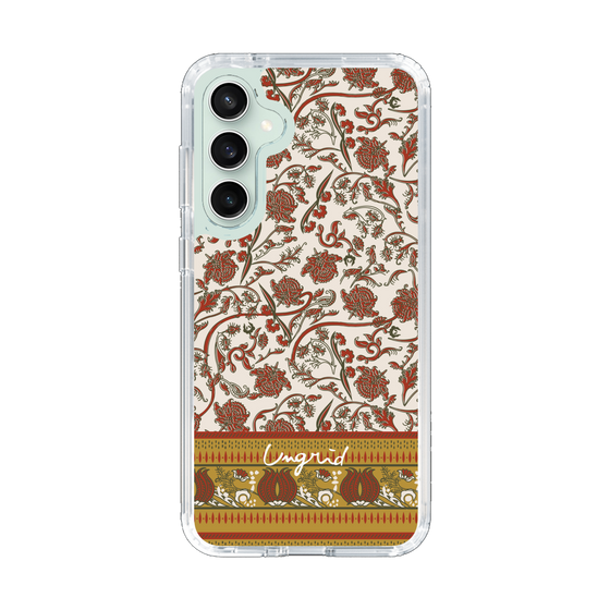 Slim Protection Case［ Ungrid - VintageFlower - Red ］