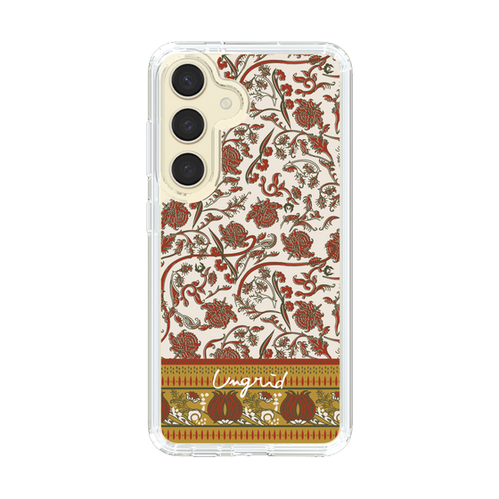 Slim Protection Case［ Ungrid - VintageFlower - Red ］