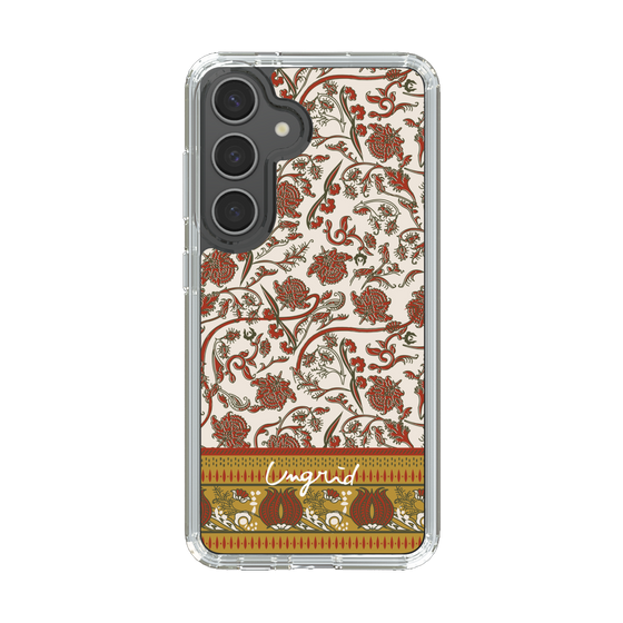 Slim Protection Case［ Ungrid - VintageFlower - Red ］