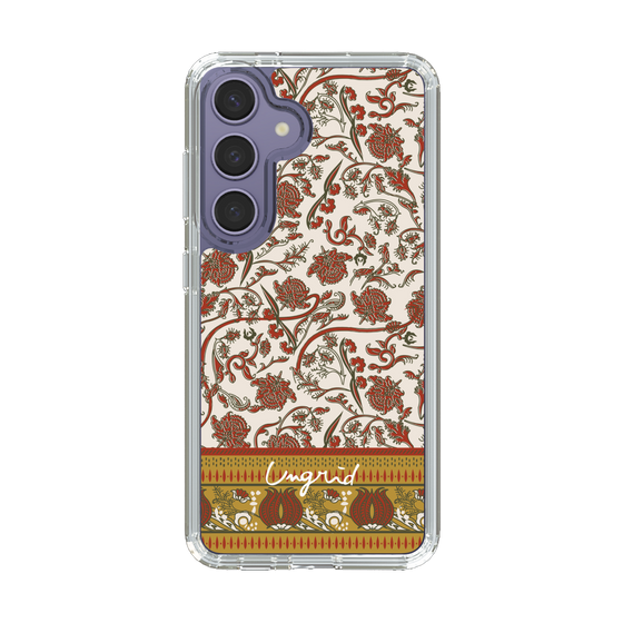 Slim Protection Case［ Ungrid - VintageFlower - Red ］