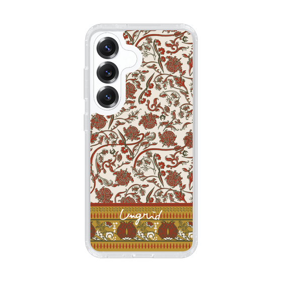 Slim Protection Case［ Ungrid - VintageFlower - Red ］
