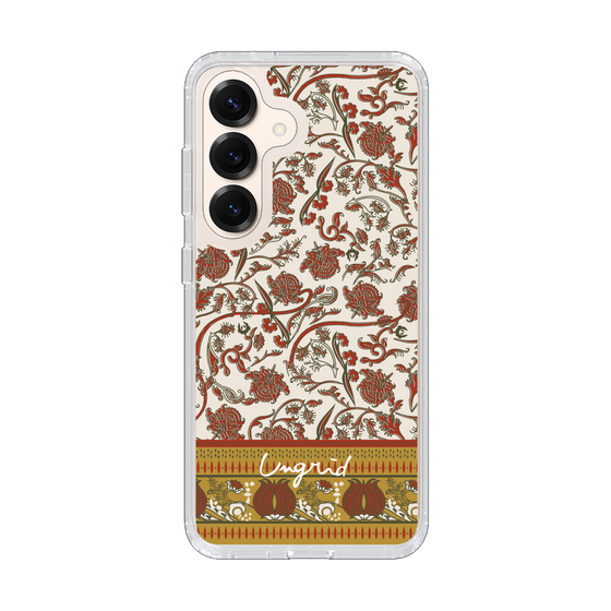 Slim Protection Case［ Ungrid - VintageFlower - Red ］