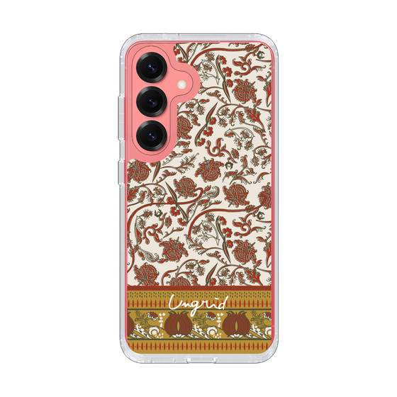 Slim Protection Case［ Ungrid - VintageFlower - Red ］