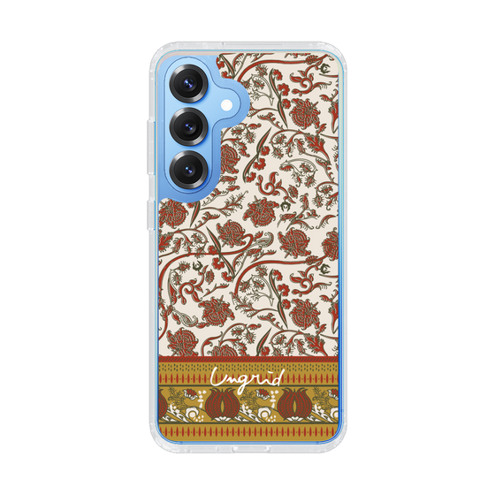 Slim Protection Case［ Ungrid - VintageFlower - Red ］