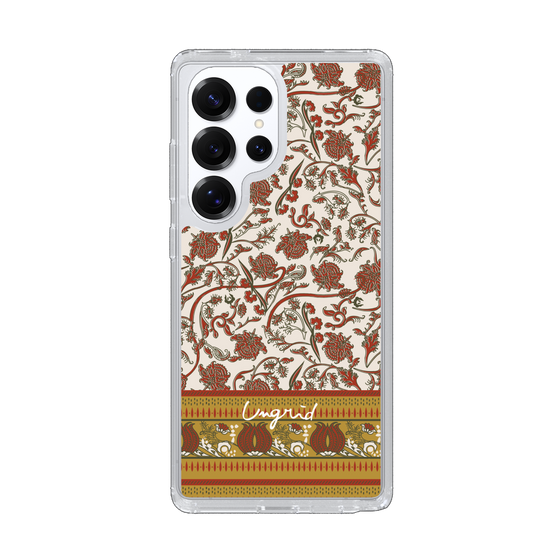 Slim Protection Case［ Ungrid - VintageFlower - Red ］