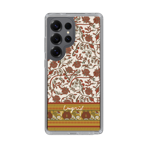 Slim Protection Case［ Ungrid - VintageFlower - Red ］