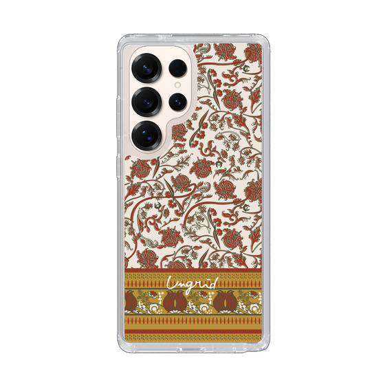 Slim Protection Case［ Ungrid - VintageFlower - Red ］