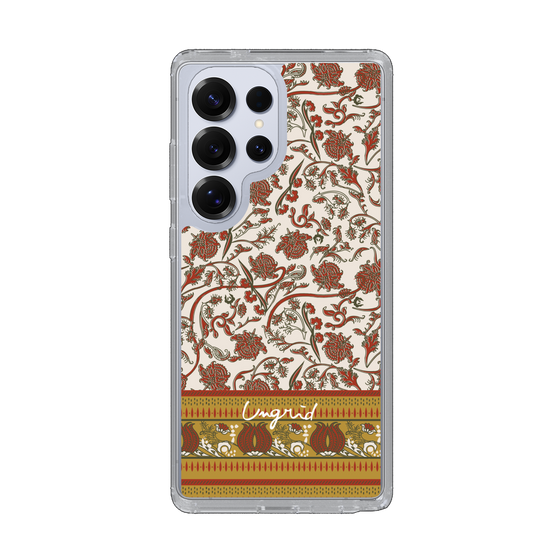 Slim Protection Case［ Ungrid - VintageFlower - Red ］