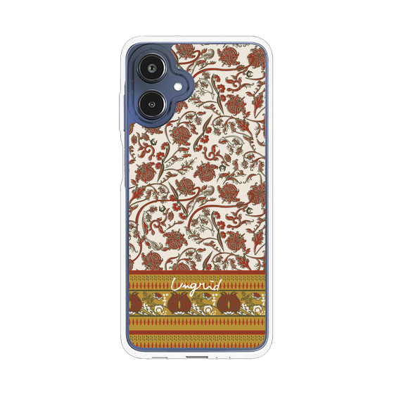 Slim Protection Case［ Ungrid - VintageFlower - Red ］