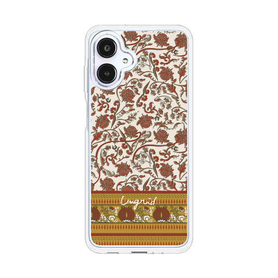 Slim Protection Case［ Ungrid - VintageFlower - Red ］
