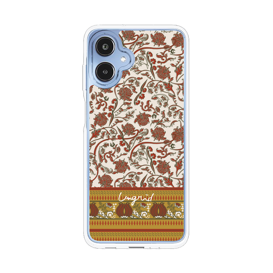 Slim Protection Case［ Ungrid - VintageFlower - Red ］