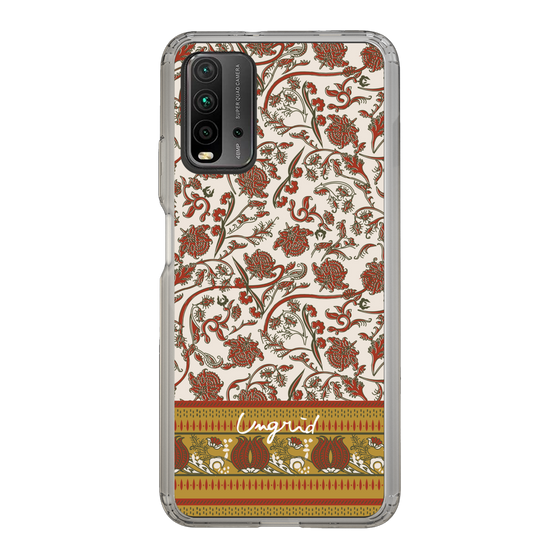 Slim Protection Case［ Ungrid - VintageFlower - Red ］