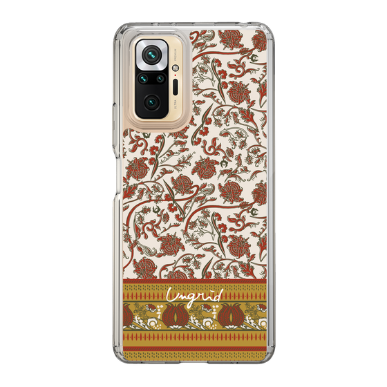 Slim Protection Case［ Ungrid - VintageFlower - Red ］