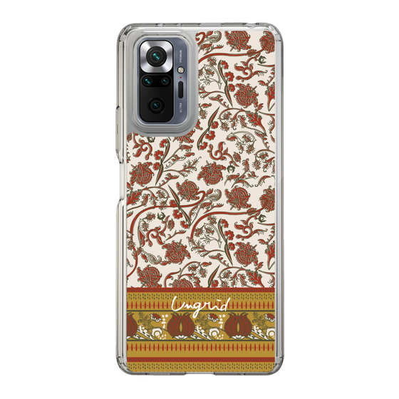 Slim Protection Case［ Ungrid - VintageFlower - Red ］