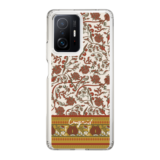 Slim Protection Case［ Ungrid - VintageFlower - Red ］