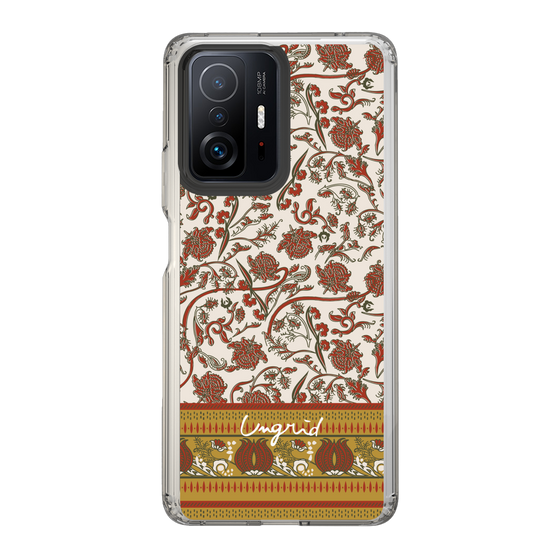 Slim Protection Case［ Ungrid - VintageFlower - Red ］