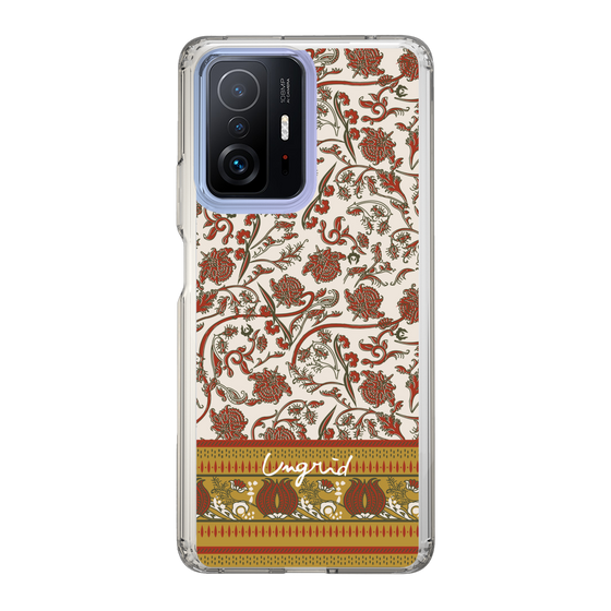 Slim Protection Case［ Ungrid - VintageFlower - Red ］