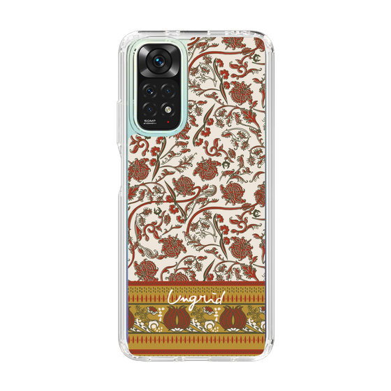 Slim Protection Case［ Ungrid - VintageFlower - Red ］