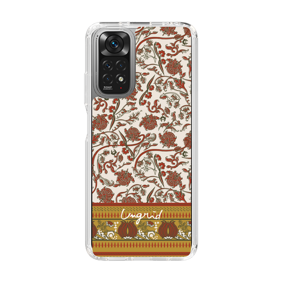 Slim Protection Case［ Ungrid - VintageFlower - Red ］