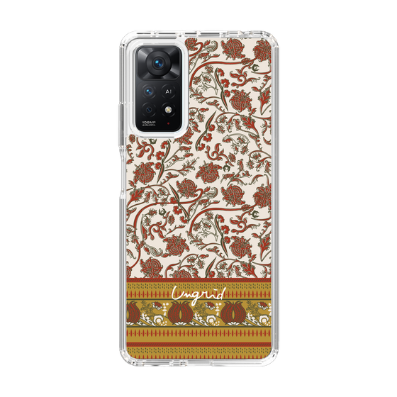 Slim Protection Case［ Ungrid - VintageFlower - Red ］