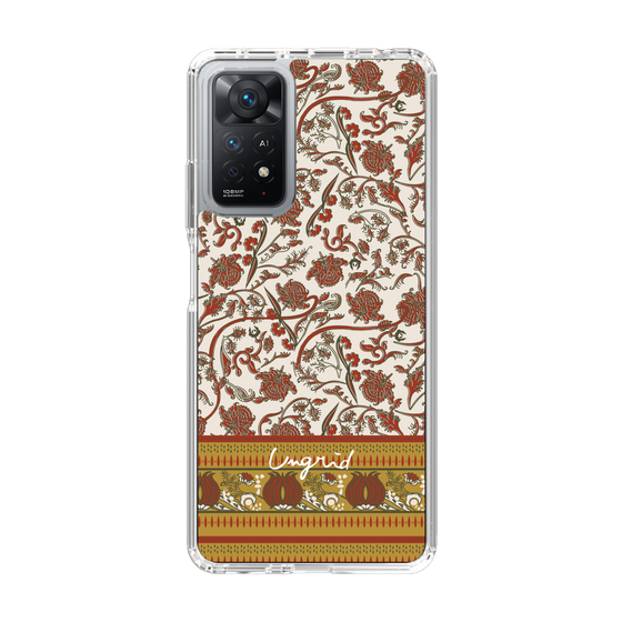 Slim Protection Case［ Ungrid - VintageFlower - Red ］