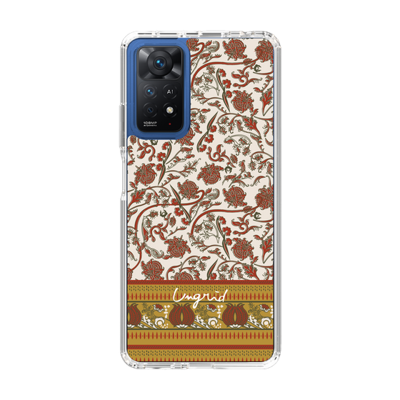 Slim Protection Case［ Ungrid - VintageFlower - Red ］