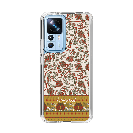 Slim Protection Case［ Ungrid - VintageFlower - Red ］