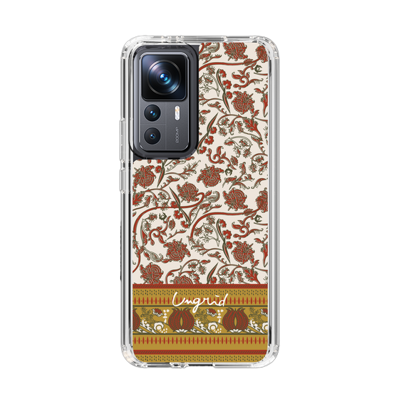 Slim Protection Case［ Ungrid - VintageFlower - Red ］