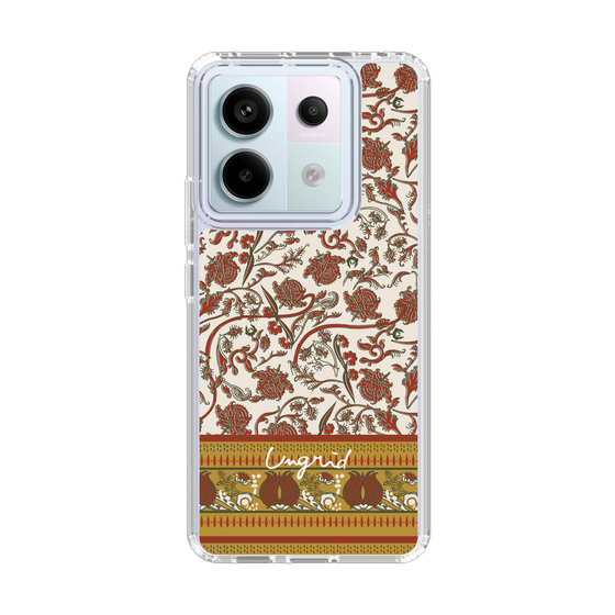 Slim Protection Case［ Ungrid - VintageFlower - Red ］