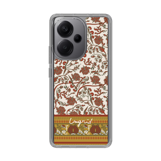 Slim Protection Case［ Ungrid - VintageFlower - Red ］
