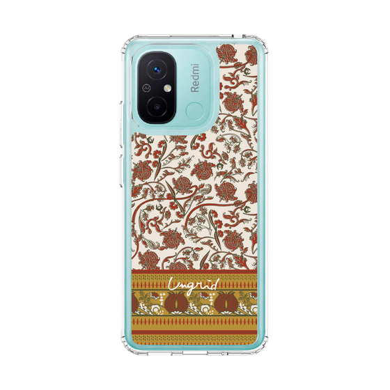 Slim Protection Case［ Ungrid - VintageFlower - Red ］
