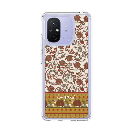 Slim Protection Case［ Ungrid - VintageFlower - Red ］