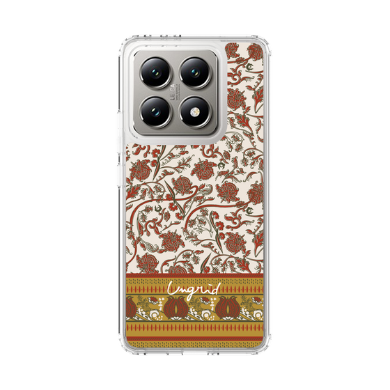Slim Protection Case［ Ungrid - VintageFlower - Red ］