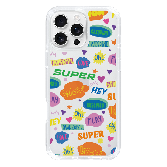 Slim Protection Case［ Original - Colorful Moji ］