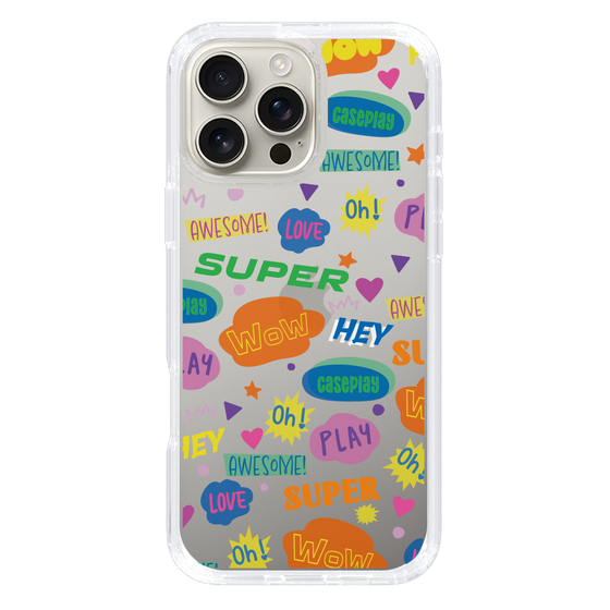Slim Protection Case［ Original - Colorful Moji ］