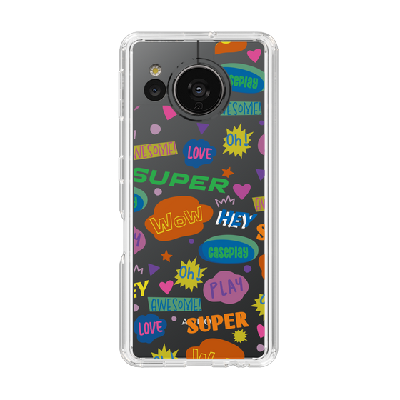 Slim Protection Case［ Original - Colorful Moji ］
