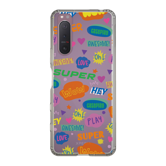 Slim Protection Case［ Original - Colorful Moji ］
