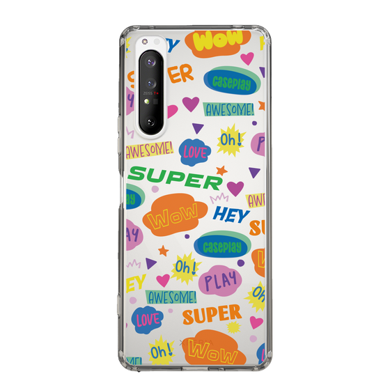 Slim Protection Case［ Original - Colorful Moji ］