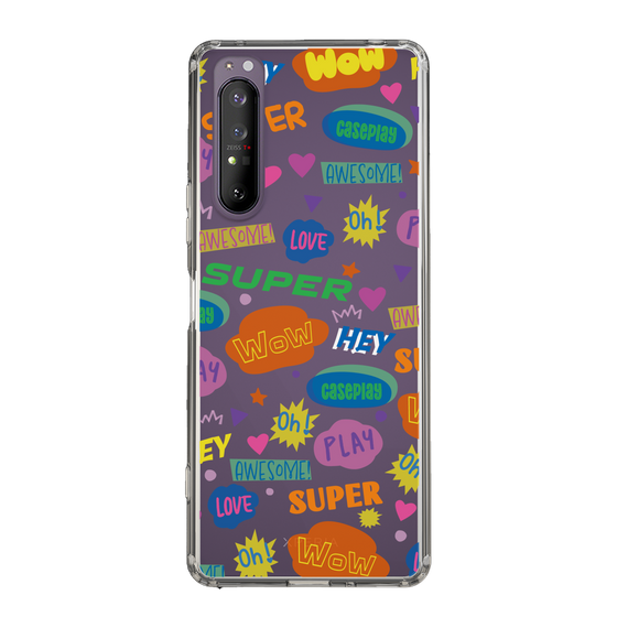 Slim Protection Case［ Original - Colorful Moji ］