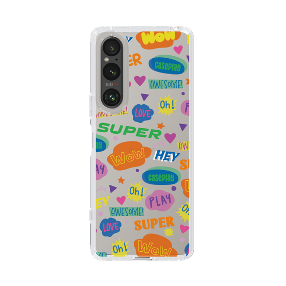 Slim Protection Case［ Original - Colorful Moji ］